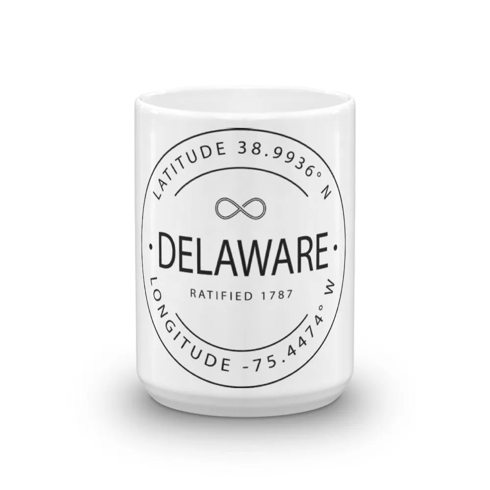 Delaware - Mug - Latitude & Longitude