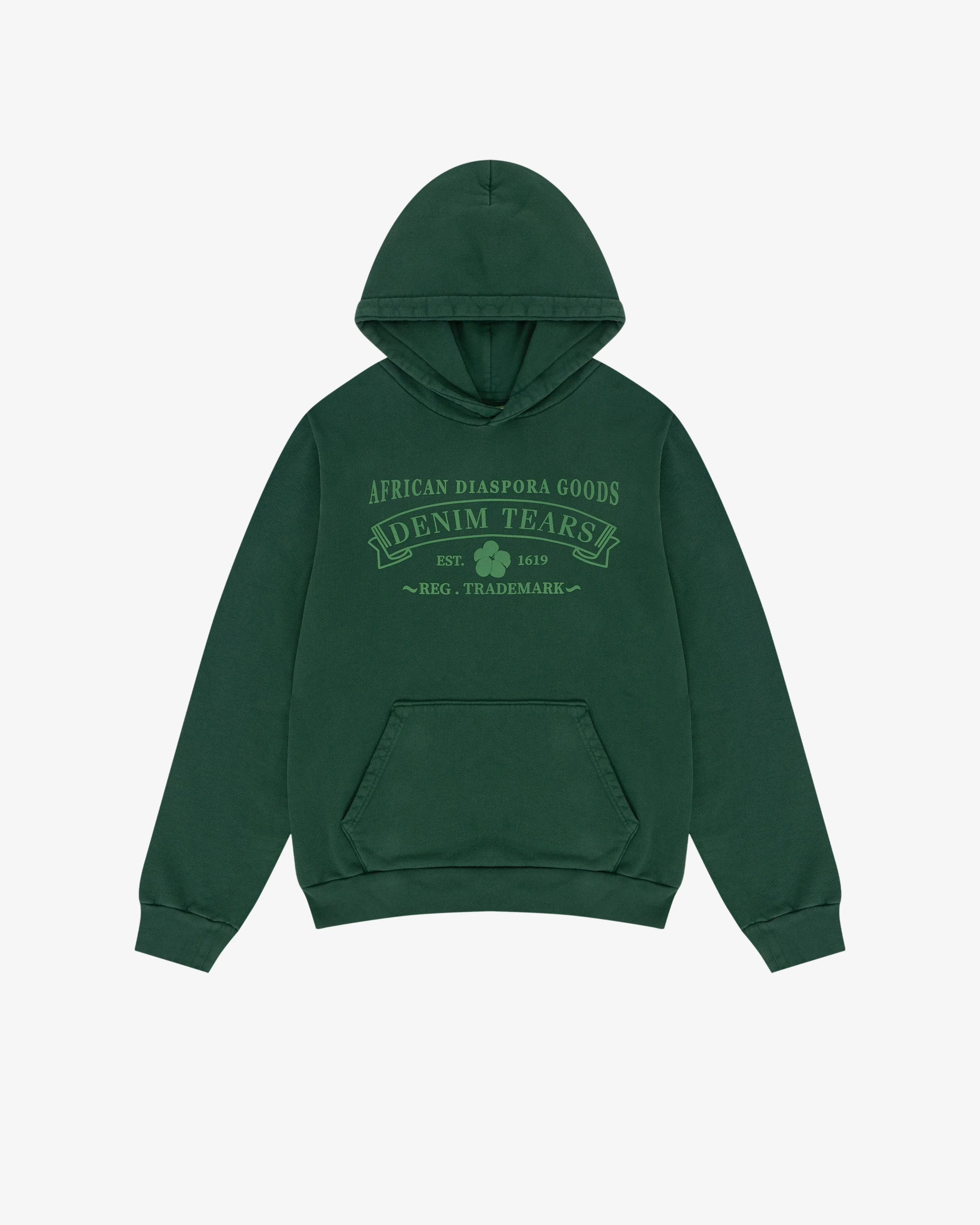 Denim Tears - Men's ADG Hoodie Green Print - (Green)