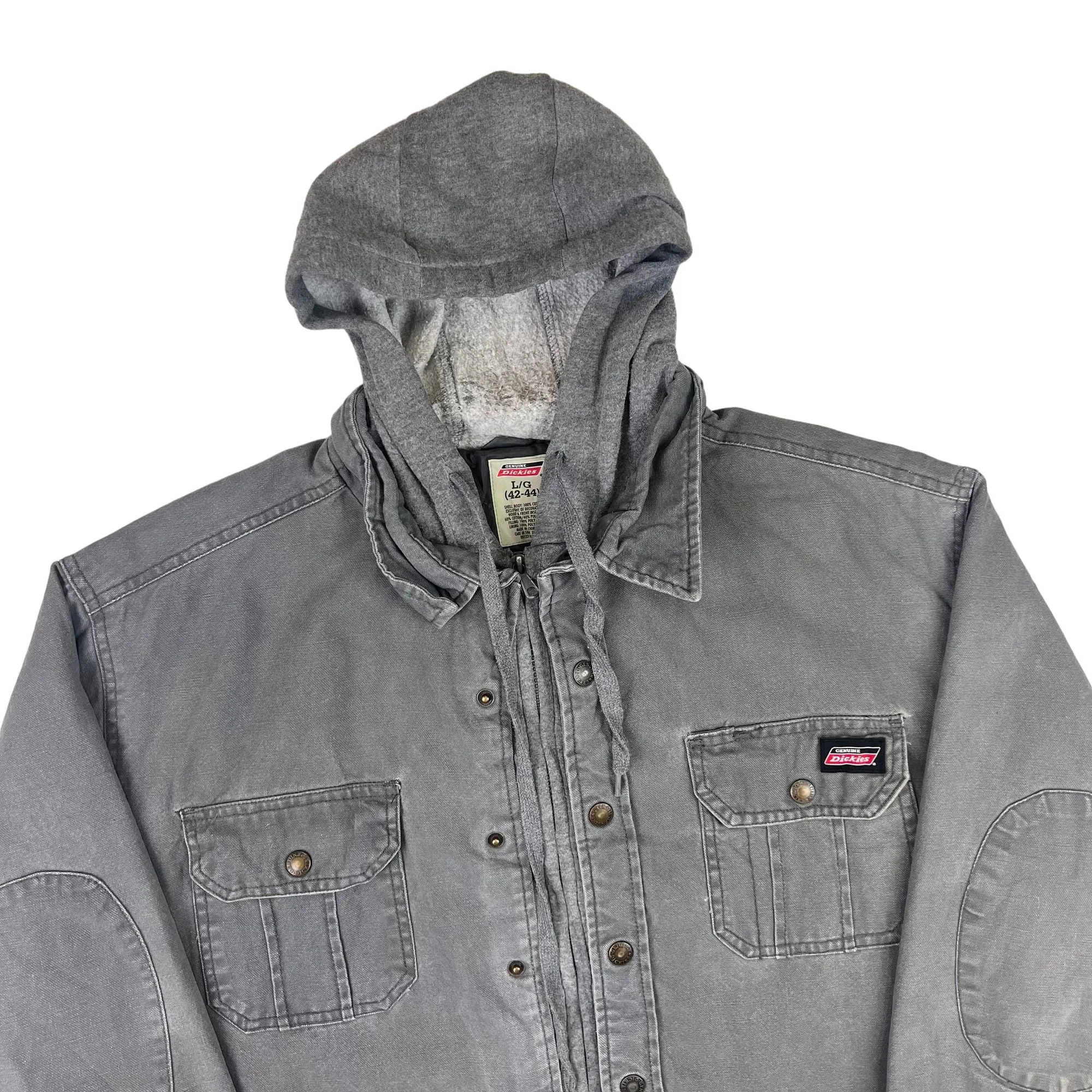 Dickies Workwear Hooded Quilted Lined Jacket Grey