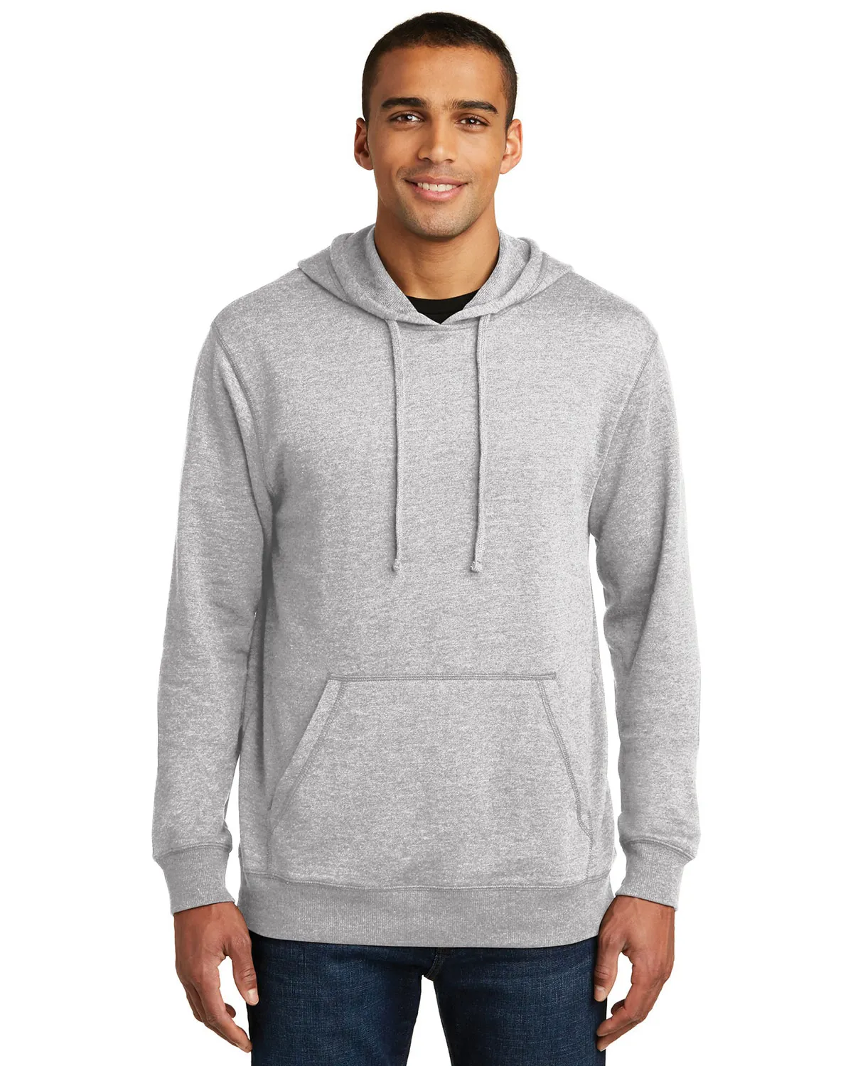 District Made DM391 Men Lightweight Fleece Hoodie