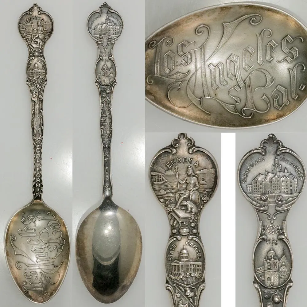 Early 20th Century Joseph Mayer & Bros Sterling Los Angeles, CA Souvenir Spoon