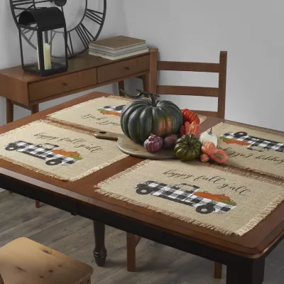 Elrene Home Fashions Happy Fall Yall Burlap 4-pc. Placemats