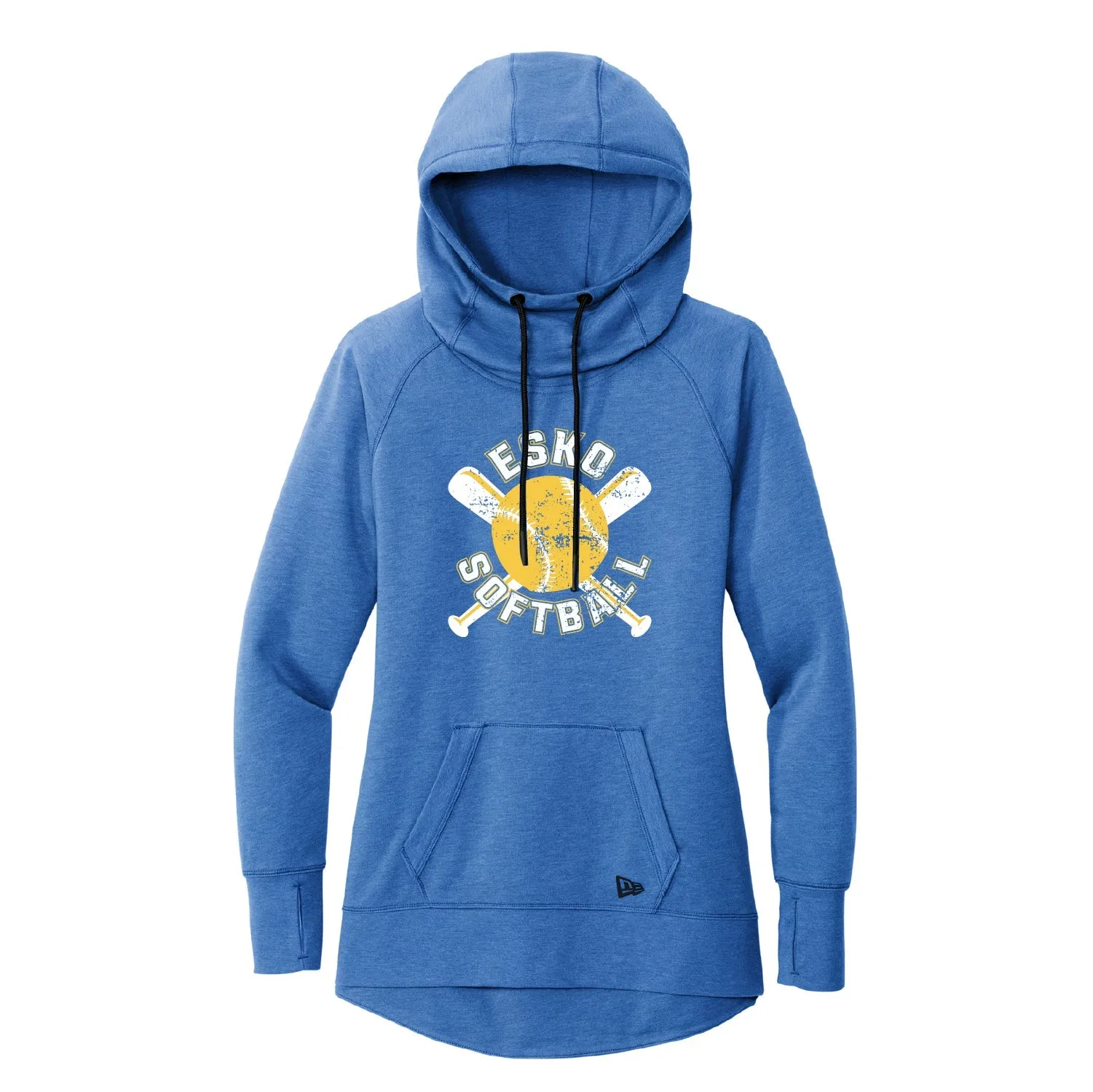 Esko Softball Ladies Tri-Blend Fleece Pullover Hoodie