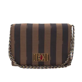 Fendi Pequin Large Claudia Cross Body Bag