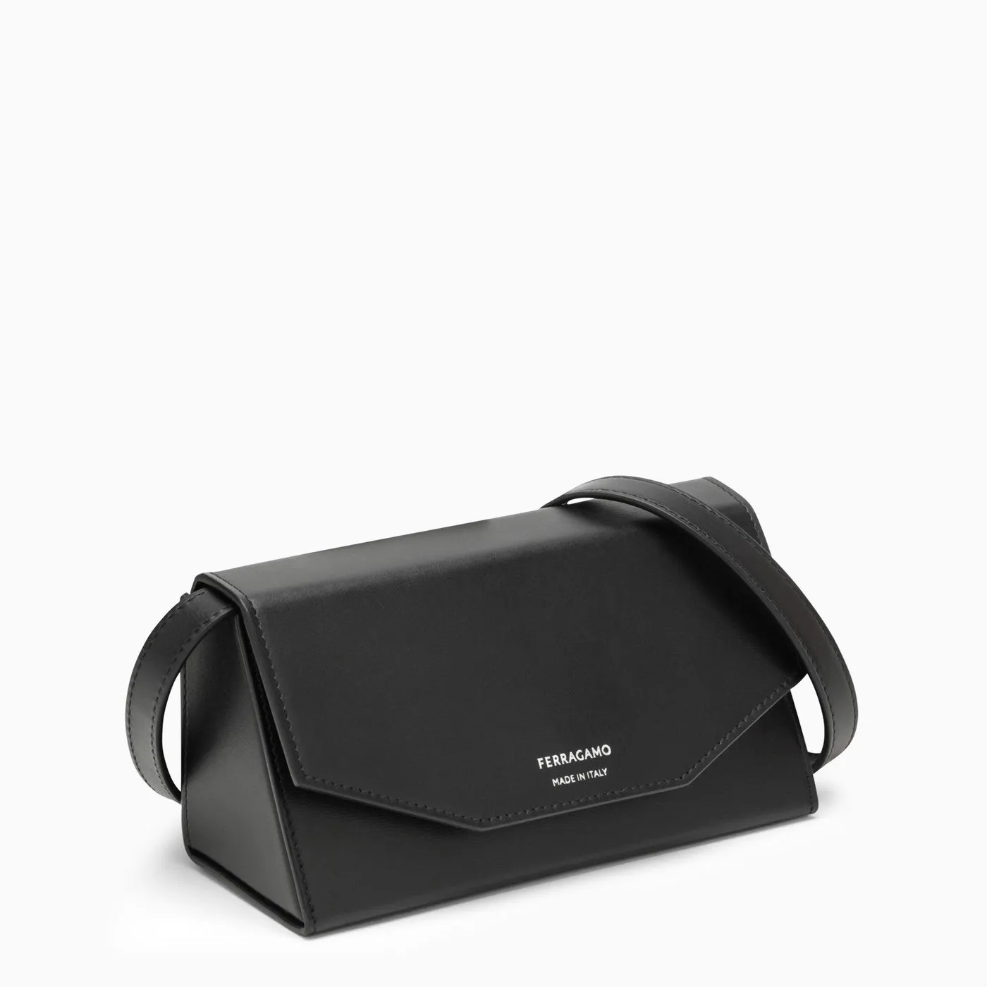 Ferragamo    Ferragamo Black Leather Shoulder Bag