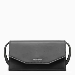 Ferragamo    Ferragamo Black Leather Shoulder Bag