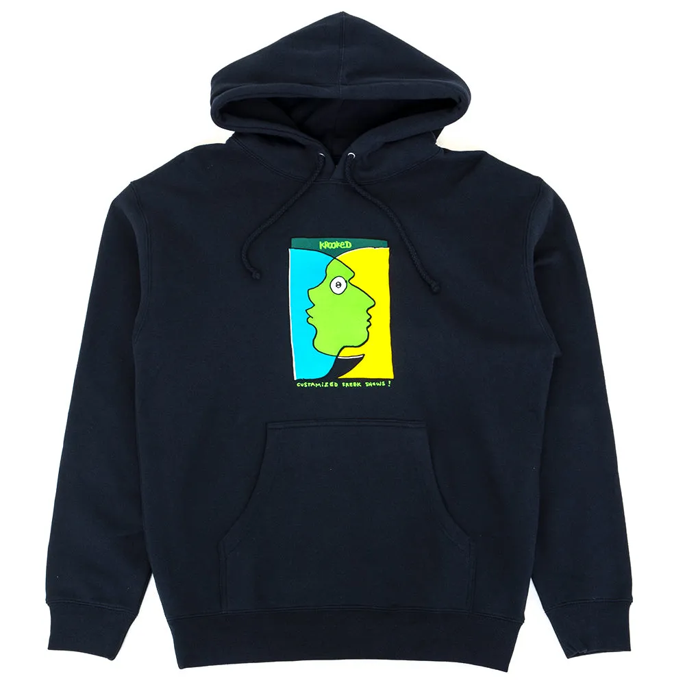 Freak Shows Pullover Hooded Sweatshirt (Navy) (S+)