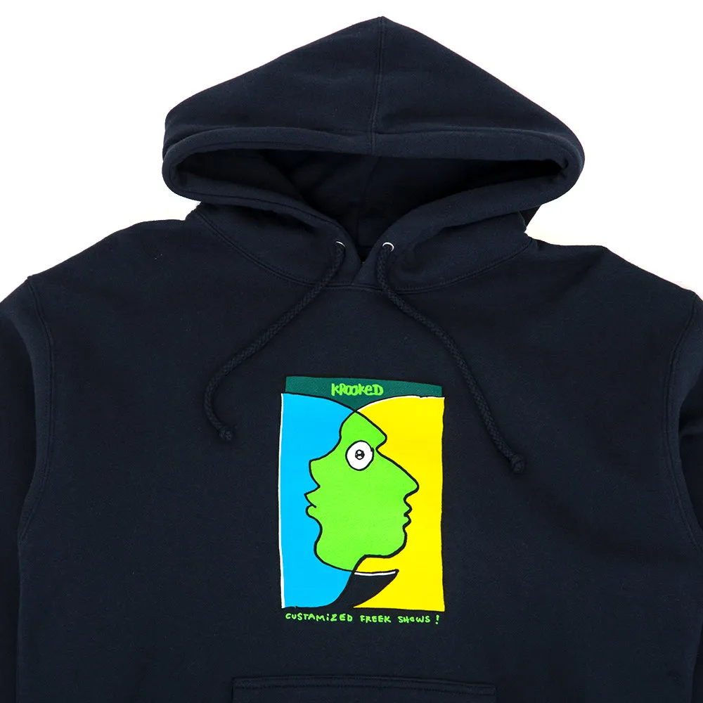 Freak Shows Pullover Hooded Sweatshirt (Navy) (S+)