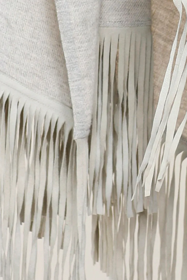 Fringe Cotton Wool Scarf