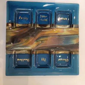 Fused Glass Seder Plate