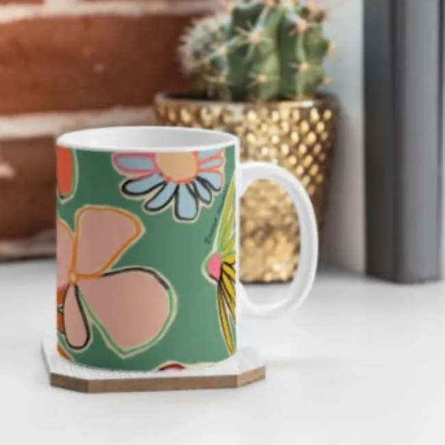 Garden Green Ceramic Mug