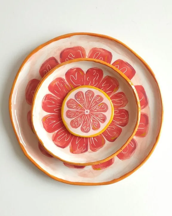 Grapefruit Large Plate