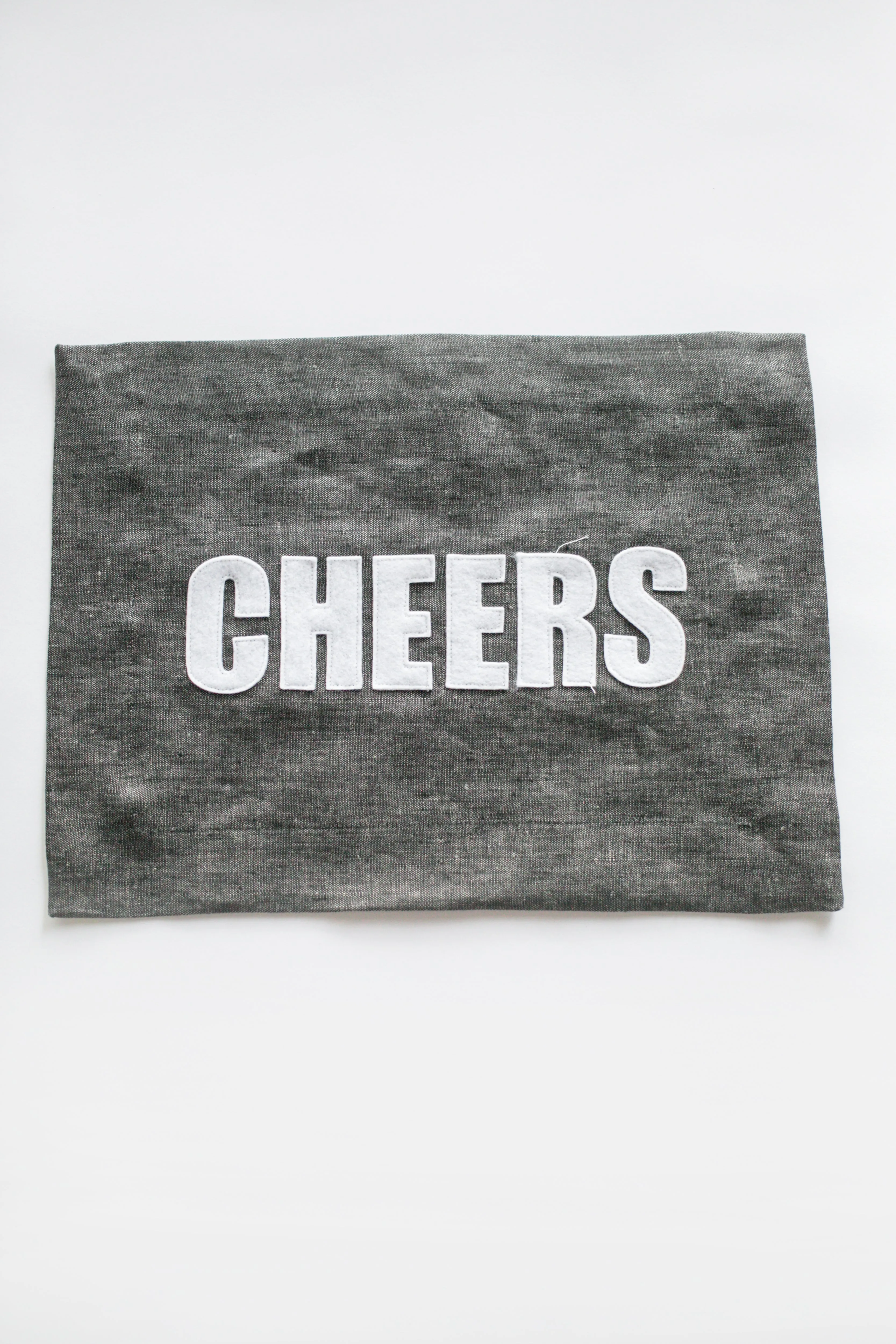 Graphite Linen Placemats -  several phrases to choose from