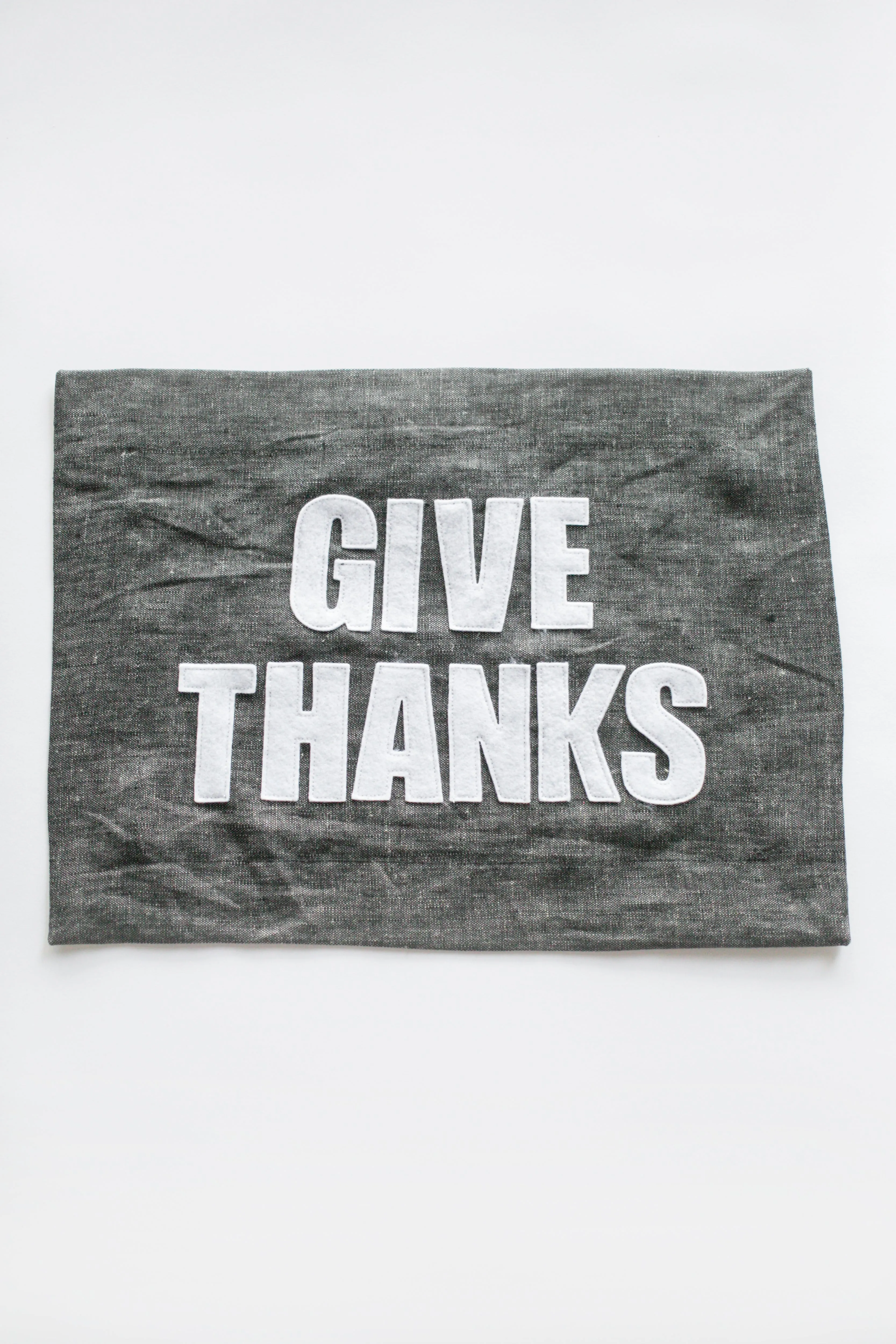 Graphite Linen Placemats -  several phrases to choose from