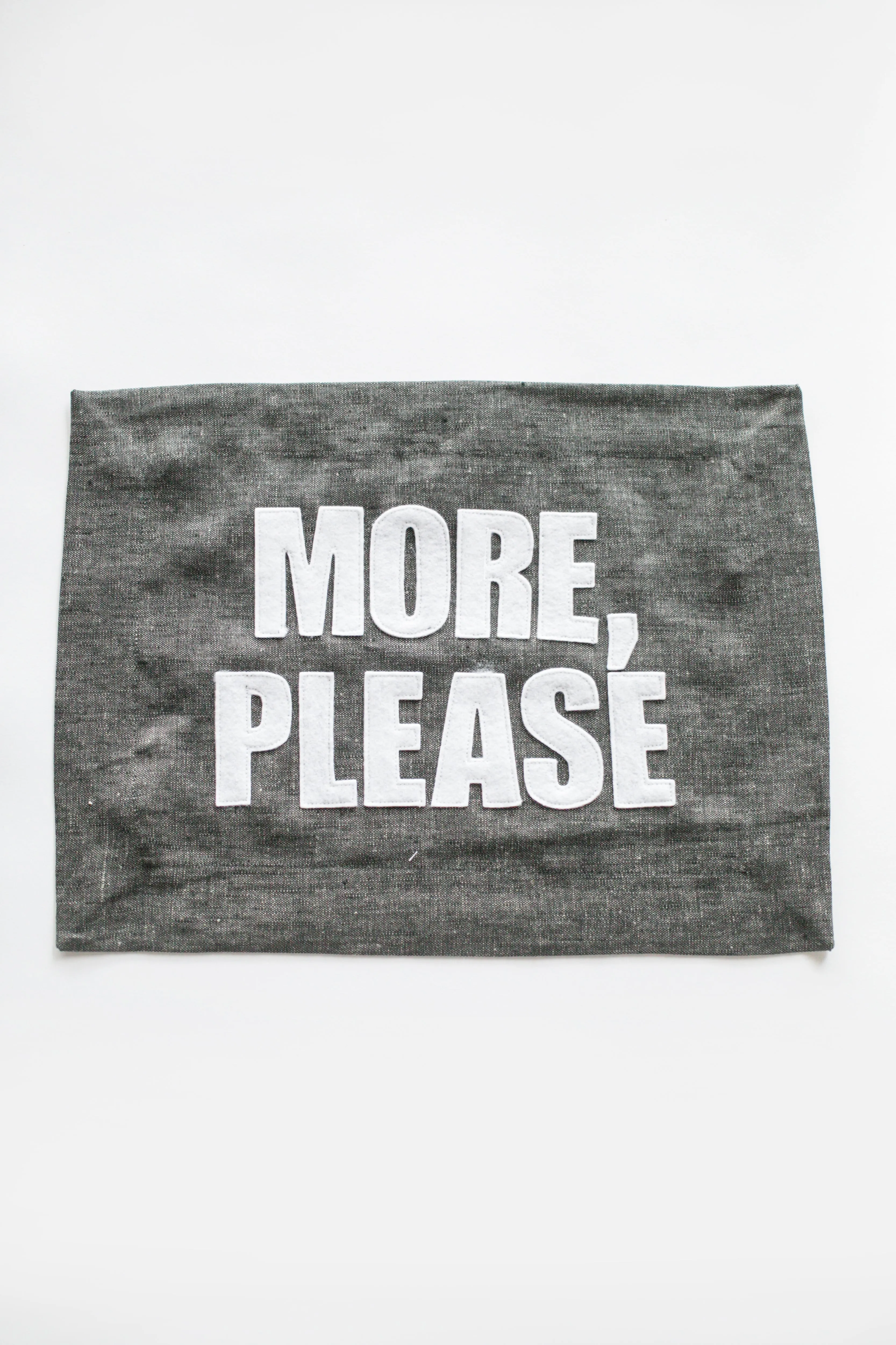 Graphite Linen Placemats -  several phrases to choose from