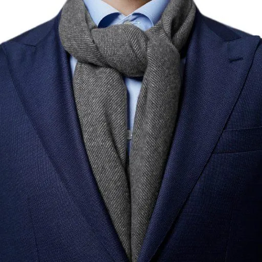 Grey Wool Scarf