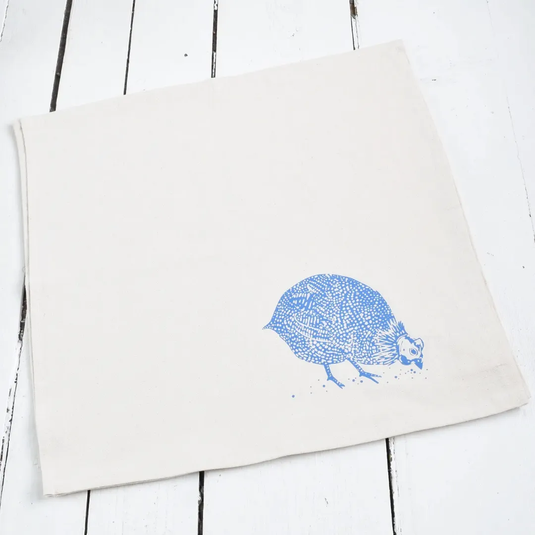 Guinea Hen Napkins in Blue Violet