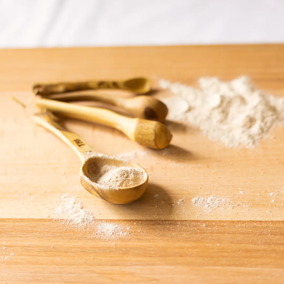 Hand Carved Wood Measuring Spoon Set