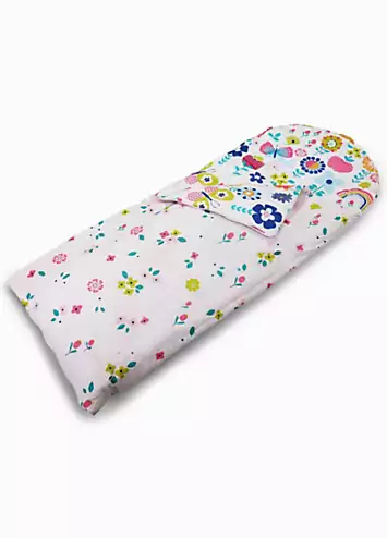 Happy Linen Co. Flower Garden Reversible Sleeping Bag | Kaleidoscope