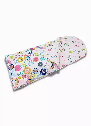 Happy Linen Co. Flower Garden Reversible Sleeping Bag | Kaleidoscope