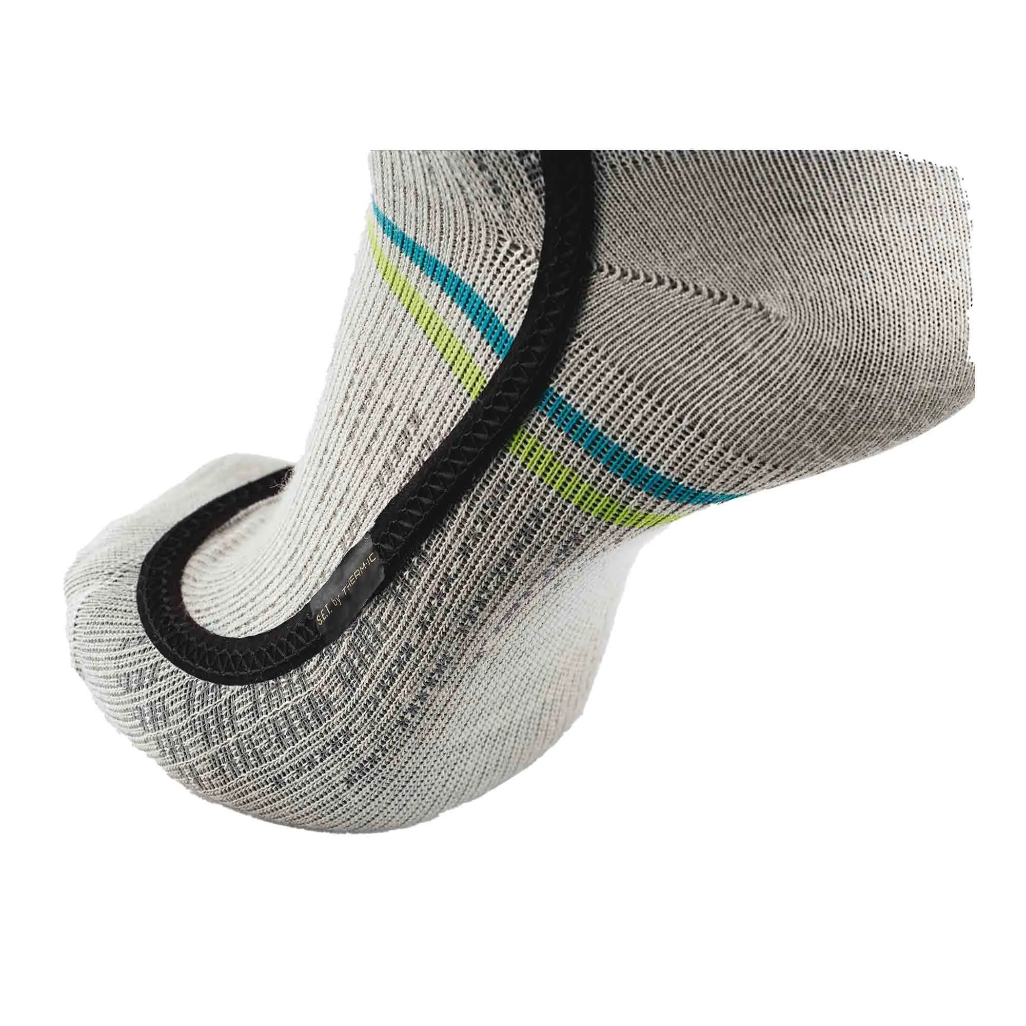 Heated Ski Race Sock S.E.T - Grey/Yellow