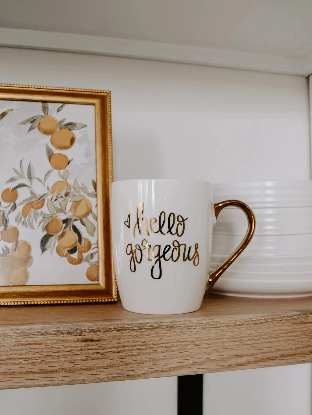 Hello Gorgeous Coffee Mug - Gold