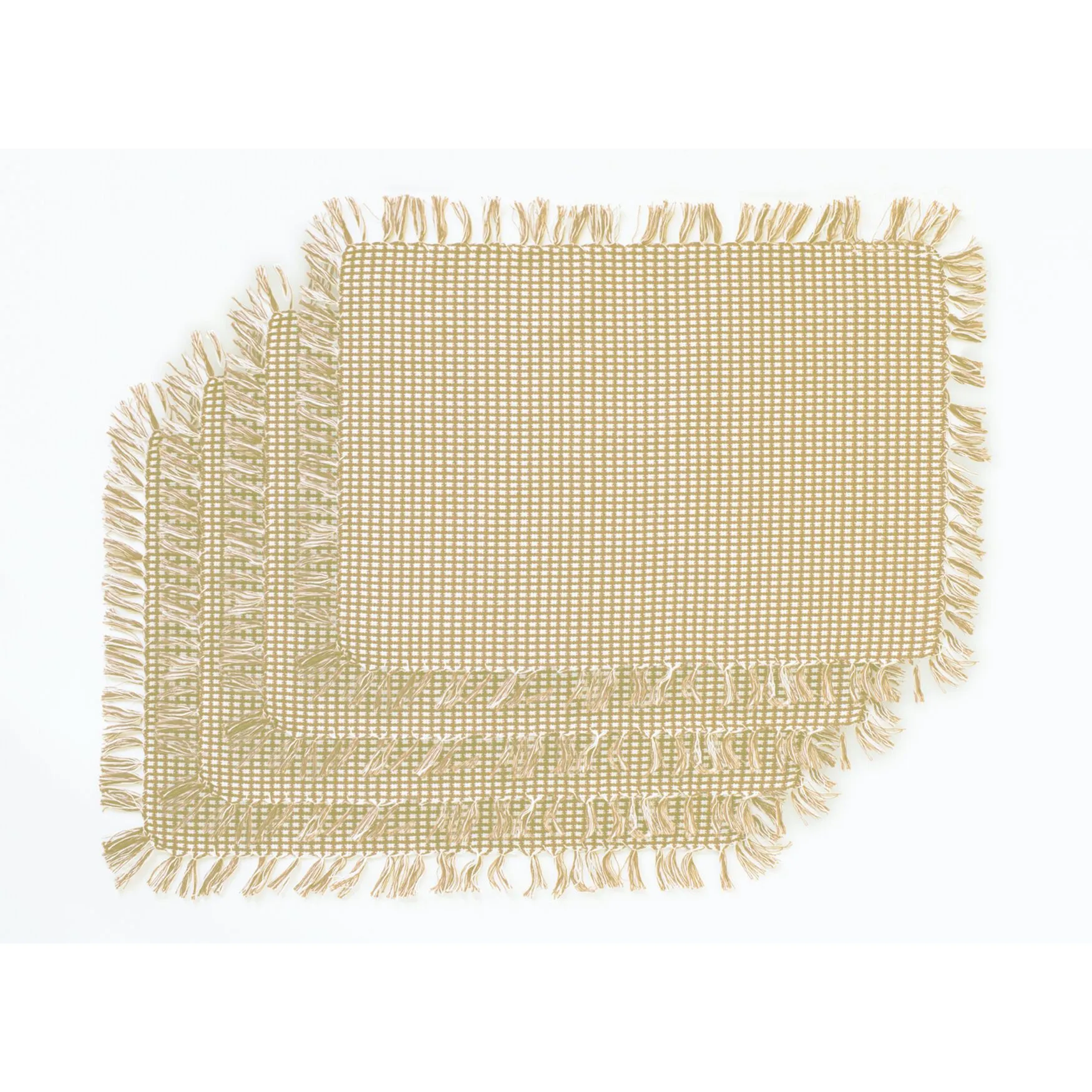 HOMESPUN FRINGED Placemats 4 PK13X19