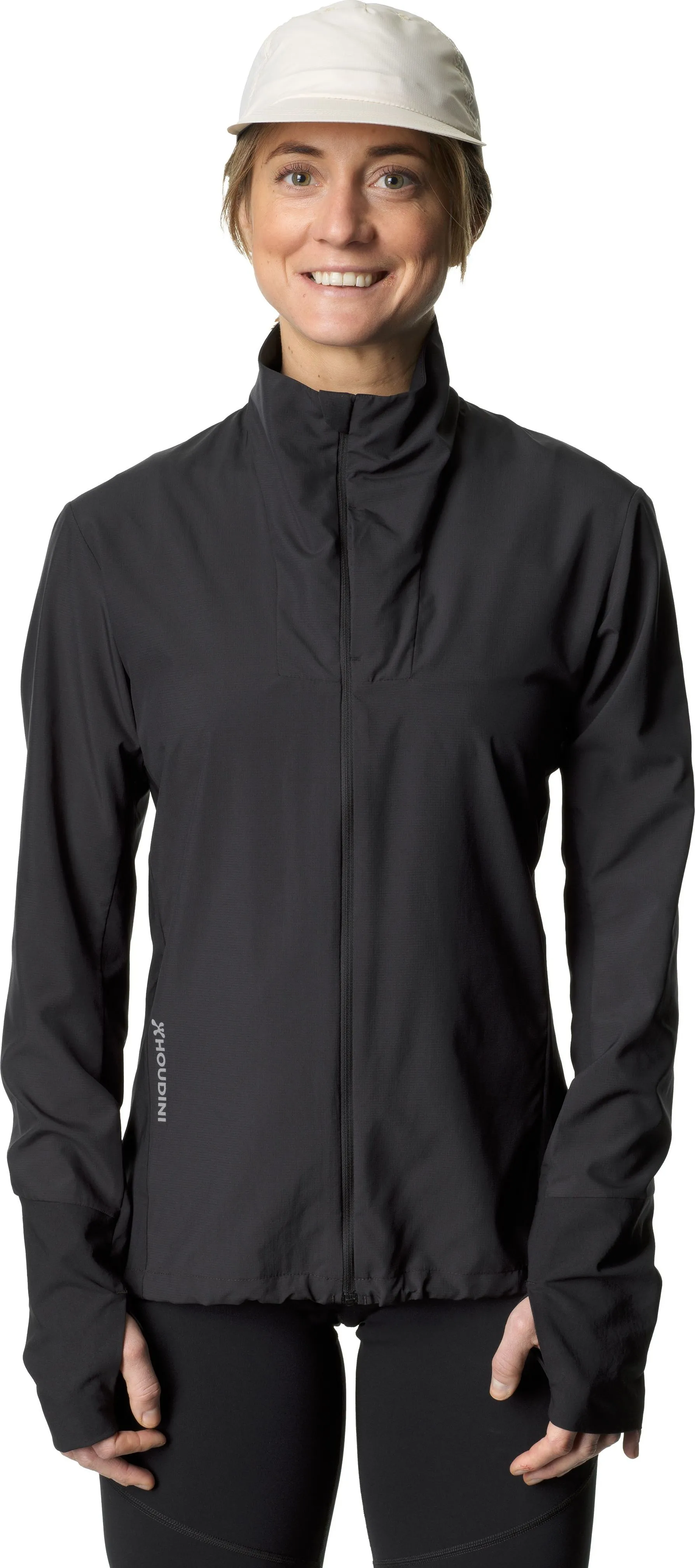 Houdini Women's Pace Wind Jacket True Black | Buy Houdini Women's Pace Wind Jacket True Black here | Outnorth