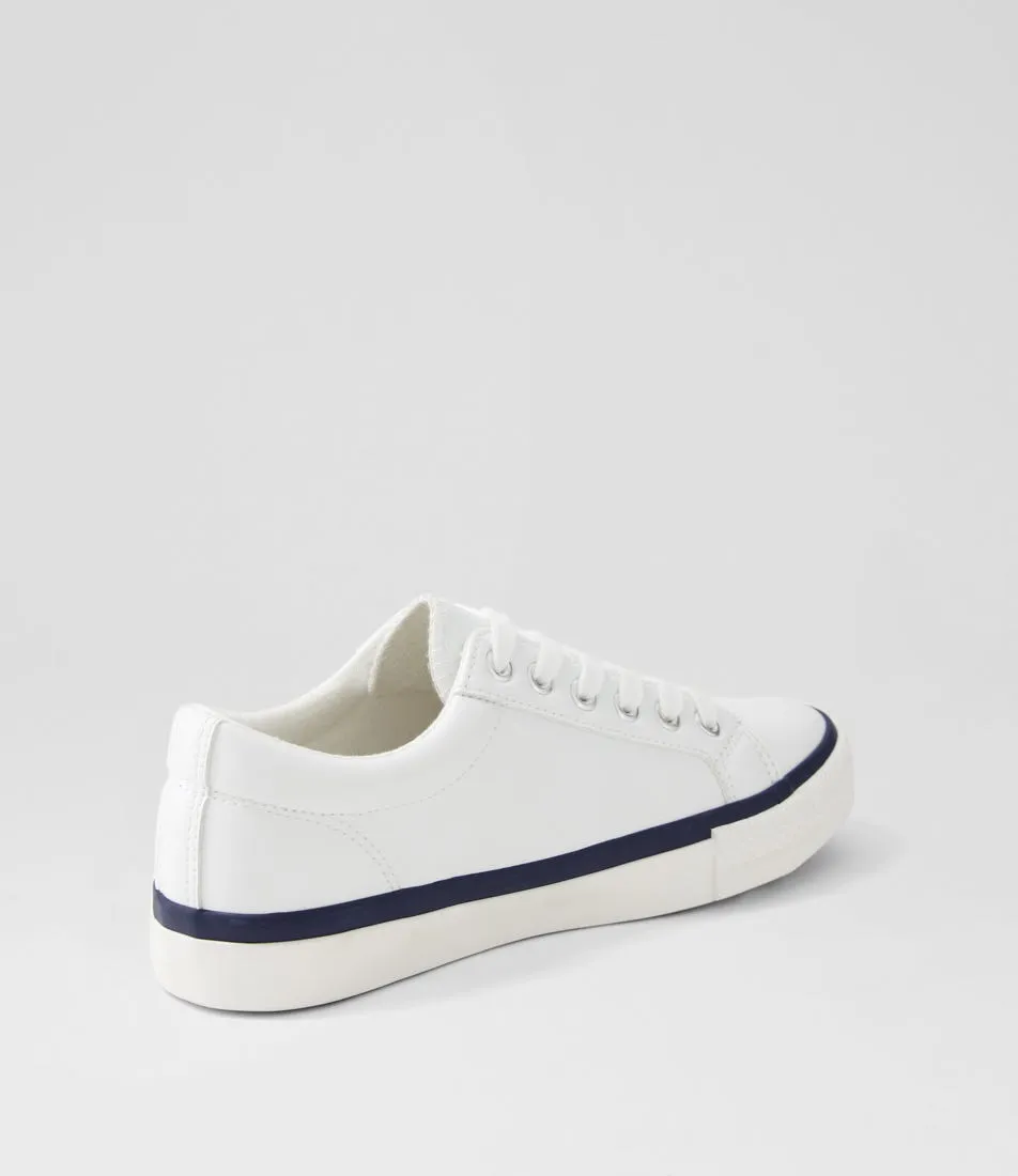 I LOVE BILLY Jaiha White Navy Sneakers