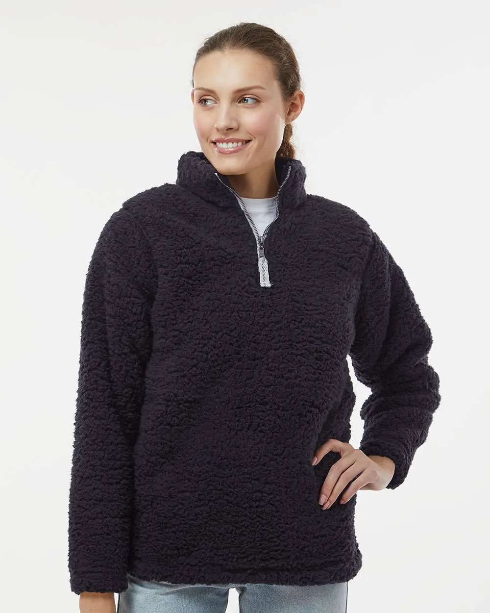 J. America Women’s Epic Sherpa Quarter-Zip Pullover