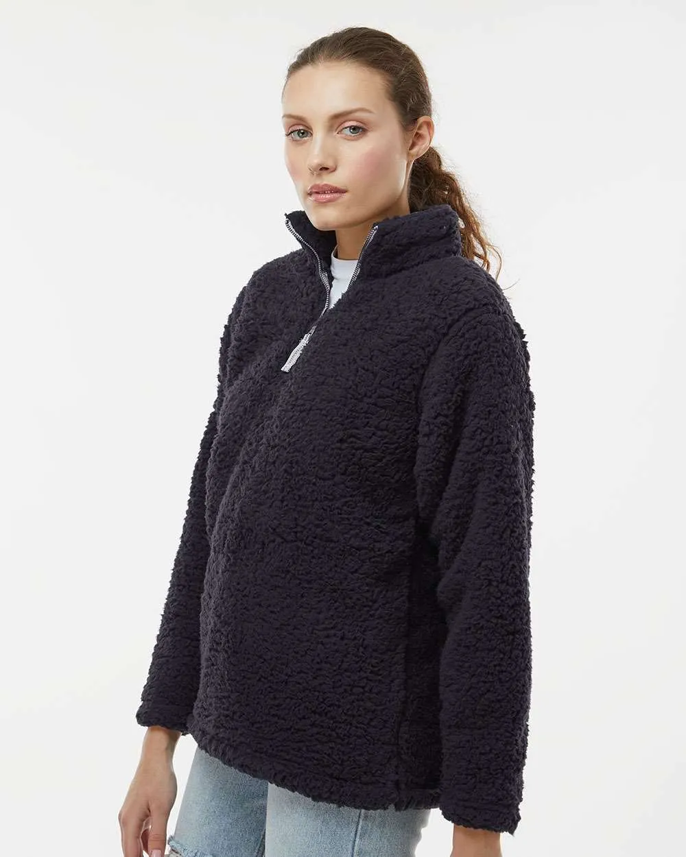 J. America Women’s Epic Sherpa Quarter-Zip Pullover