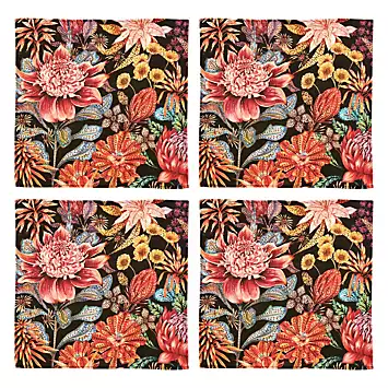 Joe Browns Pack of 4 Fantastically Floral Cotton Napkins | Kaleidoscope