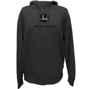 John Deere Men's Logo Fleece Hoodie - Charcoal