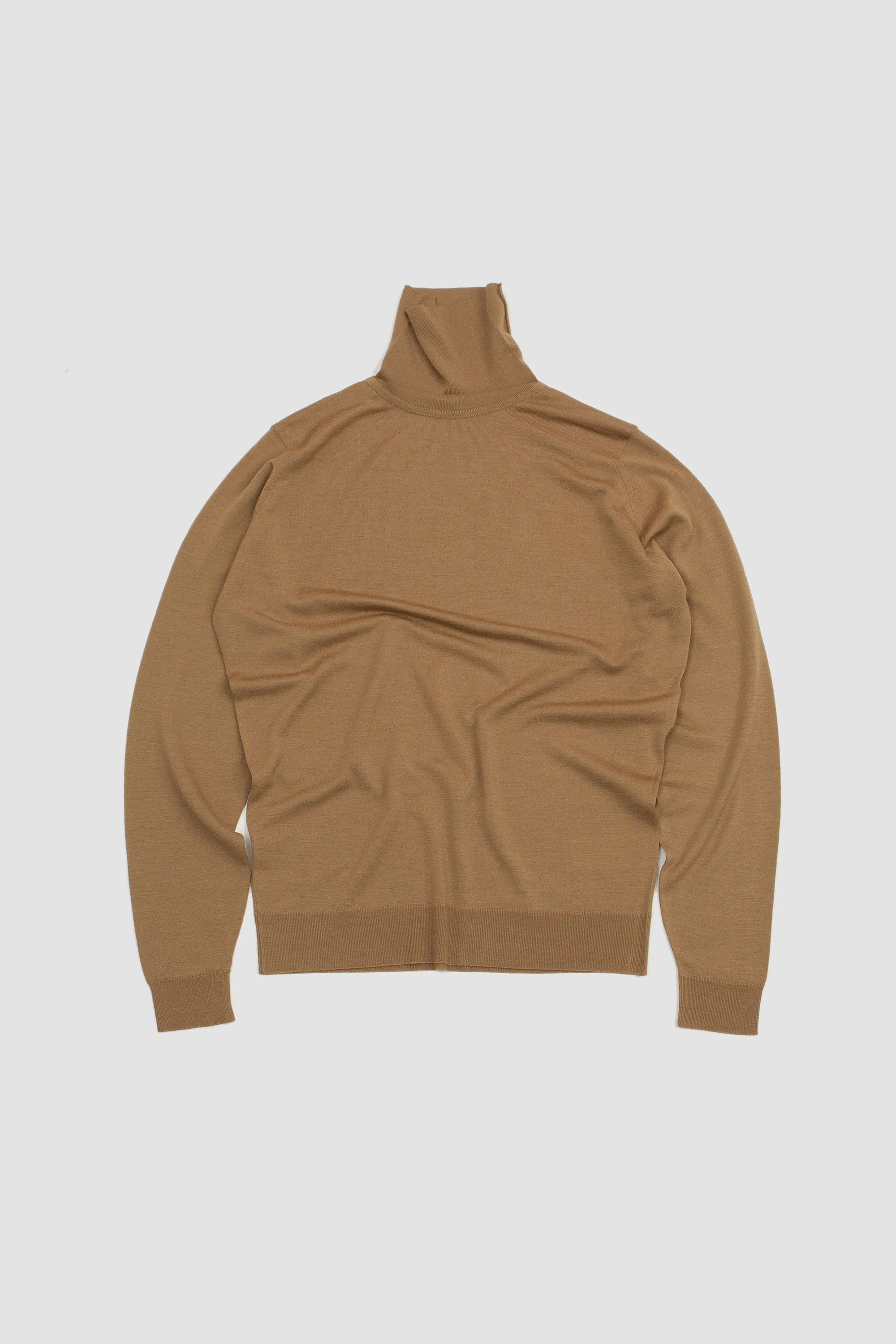 John Smedley Cherwell Pullover Roll Neck Nutmeg