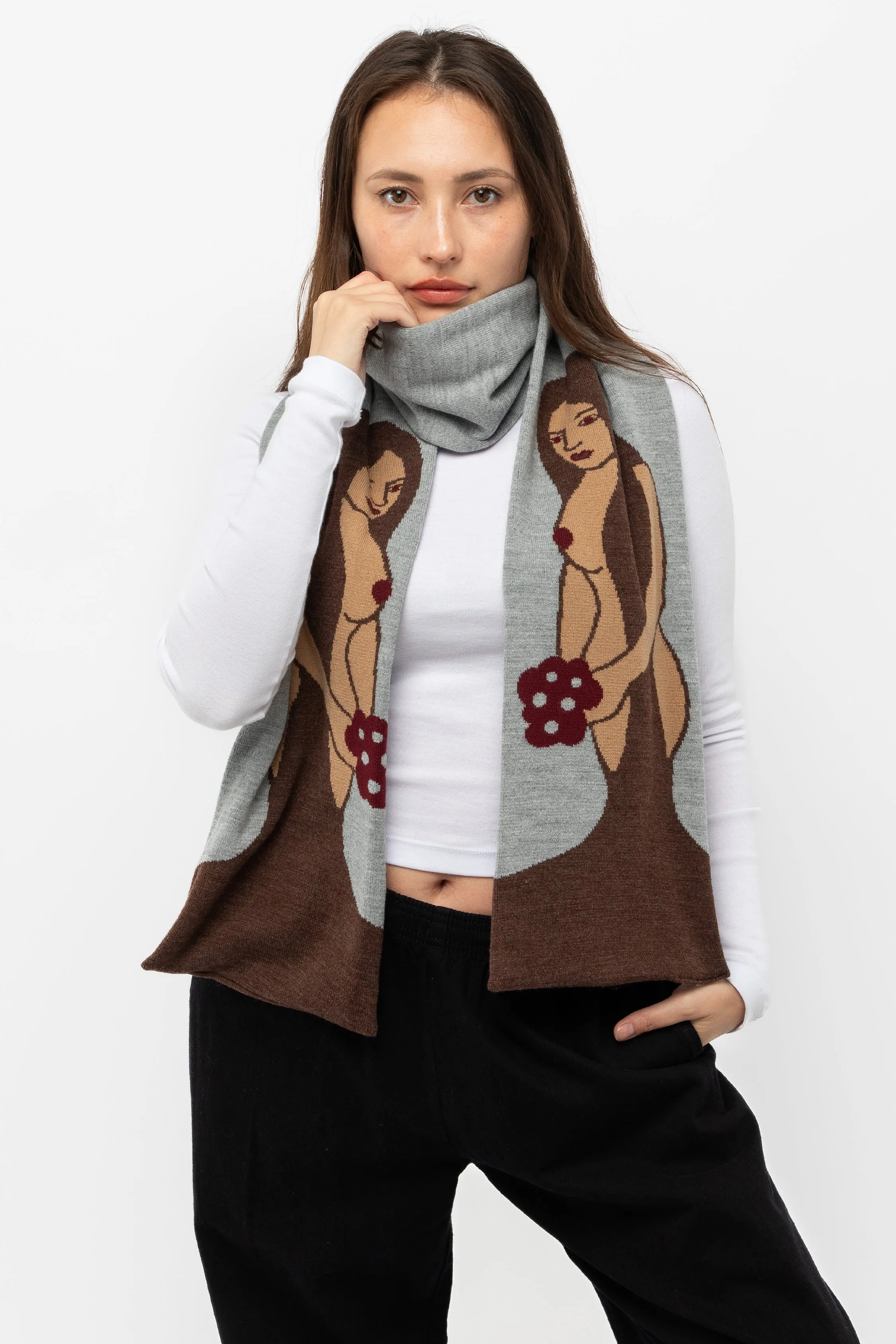 JQSCARF42 - Nude Woman Scarf