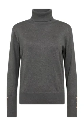 Katie Pullover | Dark grey melange | Strik fra Freequent