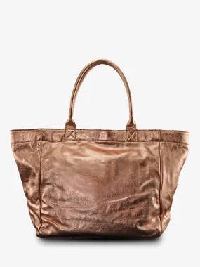 leather hand bag for woman Pink,Gold - MonPartenaire - M Rose Gold | PAUL MARIUS