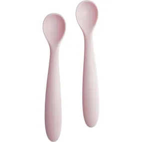 Les Enfants Silicone Flexible Spoon Set, Pink