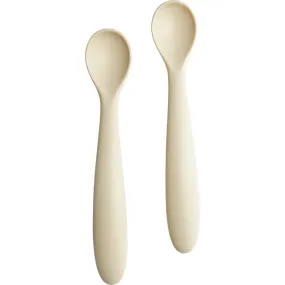 Les Enfants Silicone Flexible Spoon Set, Sand