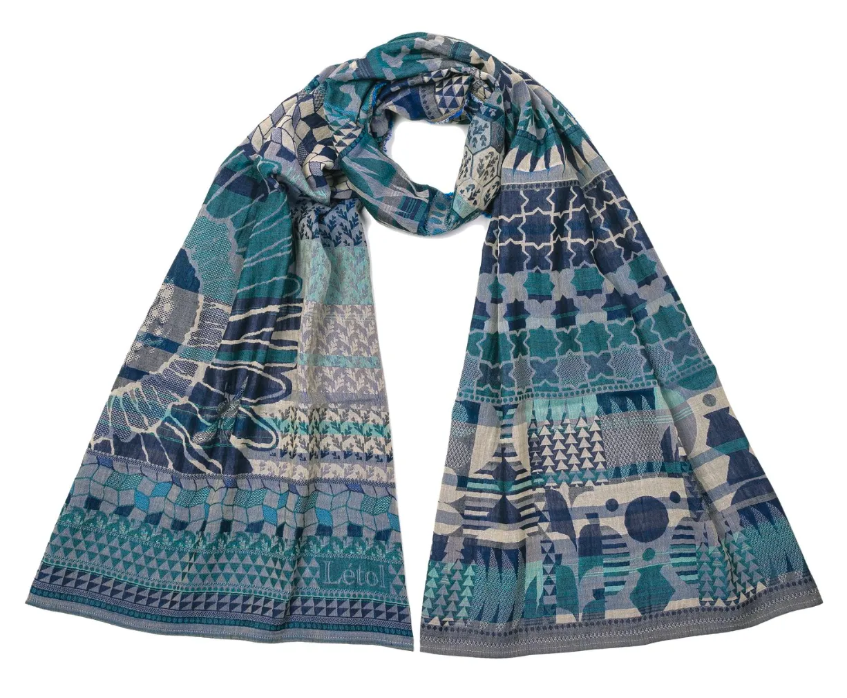 Letol Scarf WIL5 Willy 5 Marine Organic Cotton