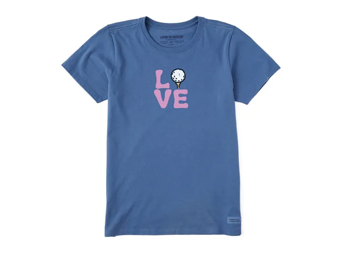 Life is Good Women's Crusher Lite Tee - Love for Golf