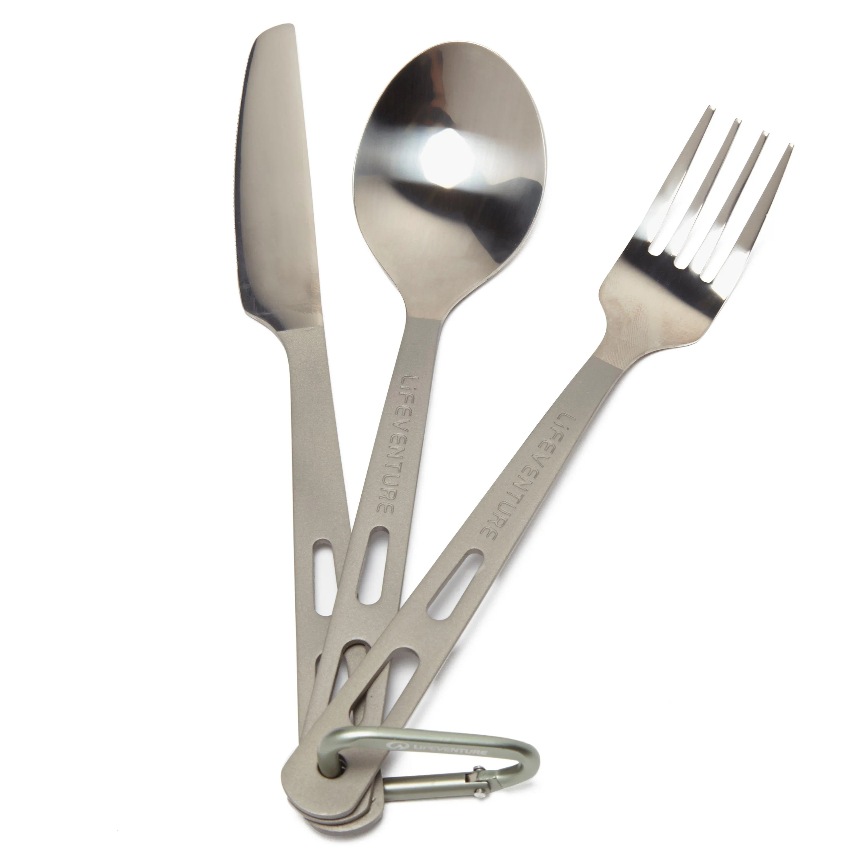 LIFEVENTURE Knife, Fork, Spoon - Titanium | Ultimate Outdoors