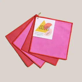 Lollipop Twill Cocktail Napkins (Set of 4)