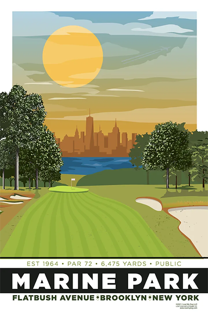 Marine Park Golf Course Illustration