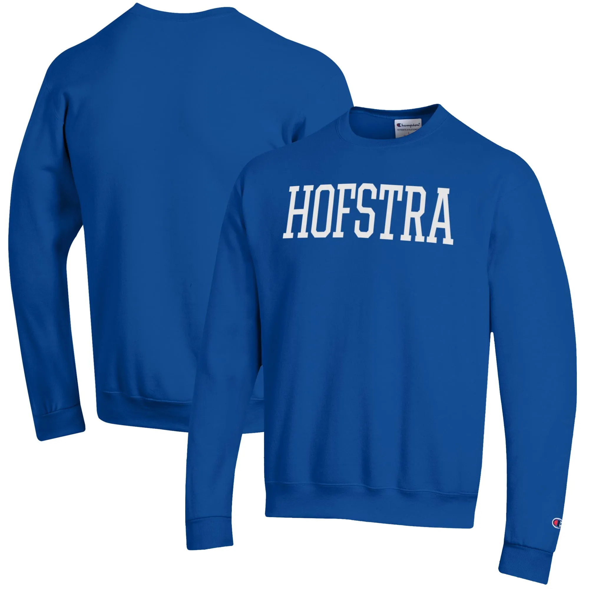 Men's Champion Blue Hofstra University Pride Eco Powerblend Crewneck Pullover Sweatshirt