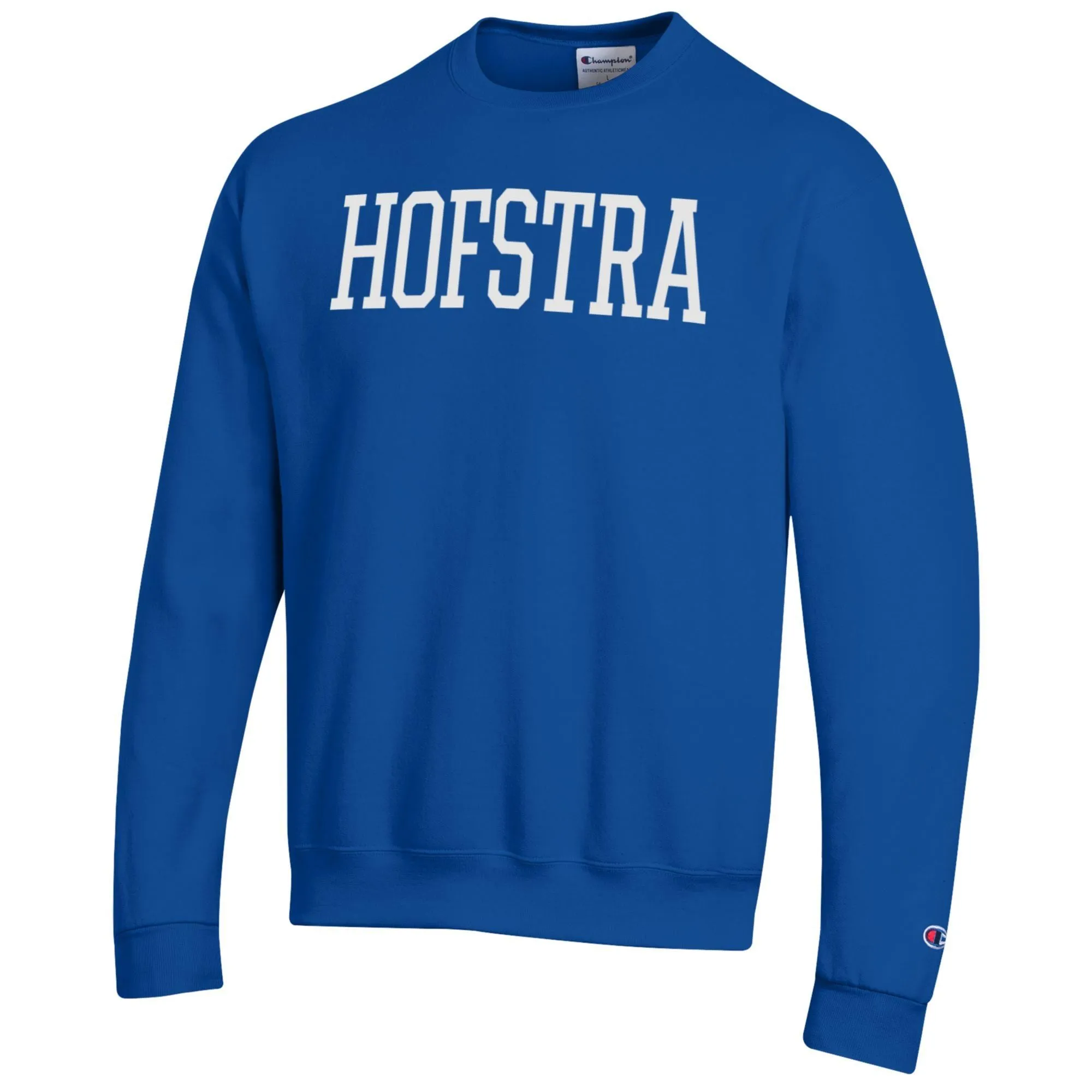 Men's Champion Blue Hofstra University Pride Eco Powerblend Crewneck Pullover Sweatshirt