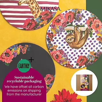 Mikasa Wild At Heart Placemats 4 Piece Set | Kaleidoscope