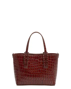 Mini Cabata Alligator-Embossed Tote Bag