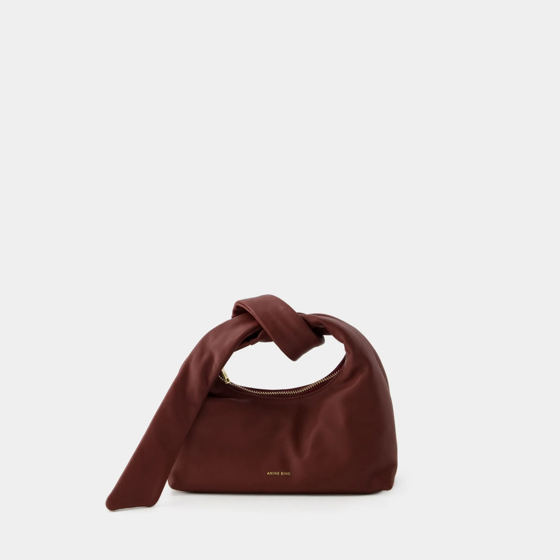 Mini Grace Bag - Anine Bing - Leather - Dark Cherry