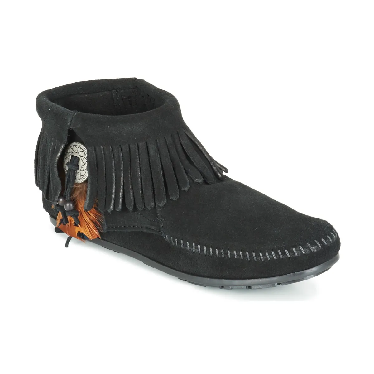 Minnetonka CONCHO FEATHER SIDE ZIP BOOT